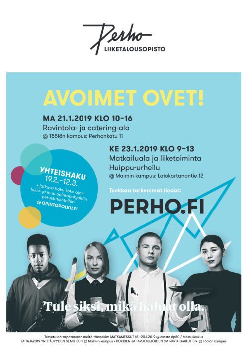 Perho Liiketaloustopiston avoimet ovet 2019 Perho Liiketaloustopiston avoimet ovet 2019