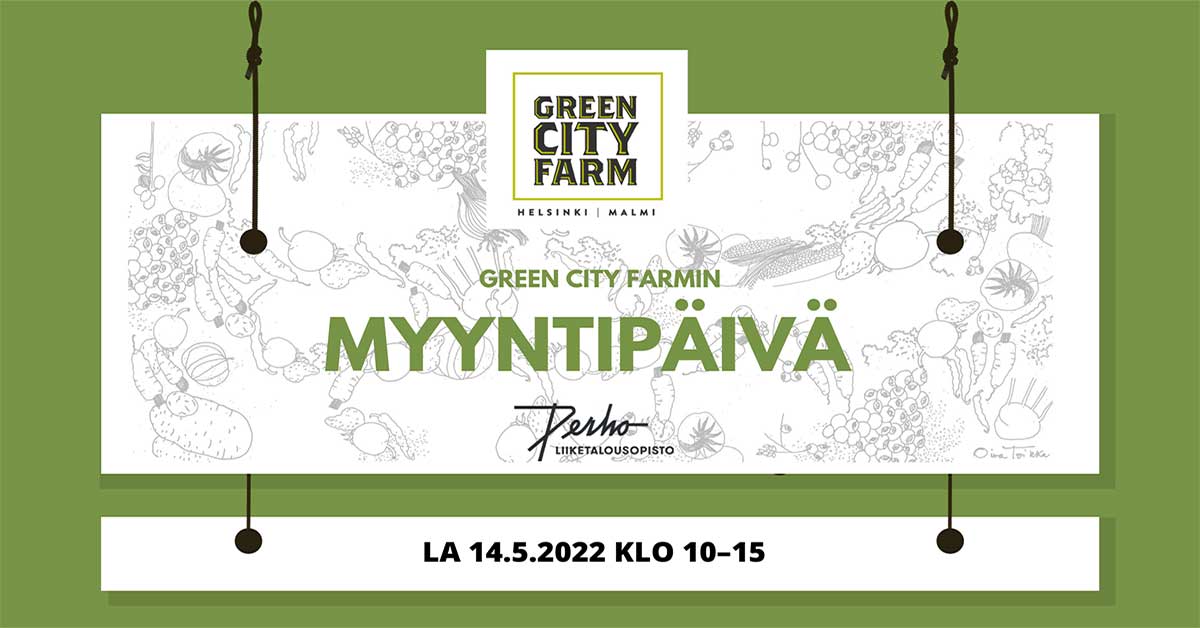 Green City Farmin myyntipäivä la . | Perho Liiketalousopisto