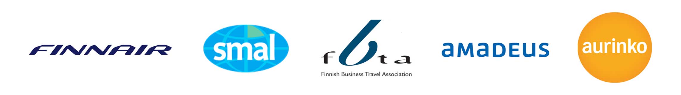 Perho Culinary, Tourism & Business College's partners in education: Finnair, SMAL, FBTA, Amadeus Finland and Aurinkomatkat